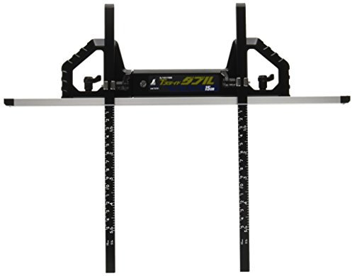 Shinwa Sokutei 73701 - Righello per sega rotonda con scorrimento a T e doppio gradino combinato, 15 cm