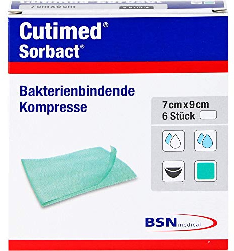 CUTIMED Sorbact Kompressen 7x9 cm 6 St