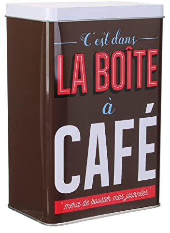 COOK CONCEPT - BT6705 - Boite de Conservation Ma Boite à Cafe Cuisine Conservation Boite Metal Contenant Tin Box