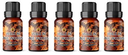 Aroma Energy | Walk in The Woods Essential Oil Blend - 50ml (5 x 10ml Bottles) - Contains Cypress, Sandalwood & Scots Pine - 100% Pure & Natural