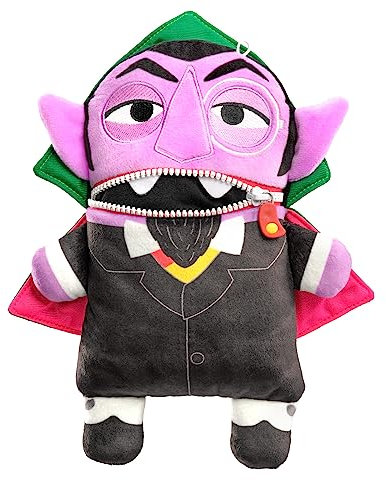 Schmidt Spiele 42556 Sorgenfresser, GRAF Zahl aus der Sesamstrasse, Plüschfigur 30 cm