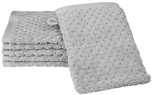 Ross Uni-Walk Handtücher Harmony Farbfond Kiesel, Waschhandschuh 16x22 cm