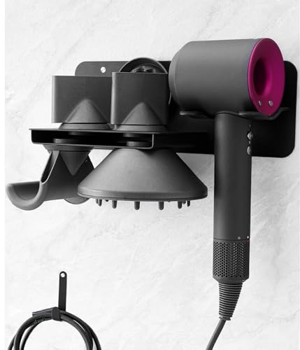 dysolve Haartrocknerhalter, Wandmontage, Fönhalter für Dyson Supersonic Haartrockner