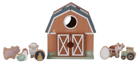 Little Dutch 7147 FSC Holz Steckspiel Sortierspiel Bauernhaus - Little Farm