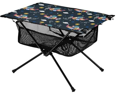 FRODOTGV Faltbarer Tablett, Tisch, Flugzeuge, Himmelssterne, ultrakompakt, Camping, Outdoor, Essentials für Esszimmer, Wandern, Angeln