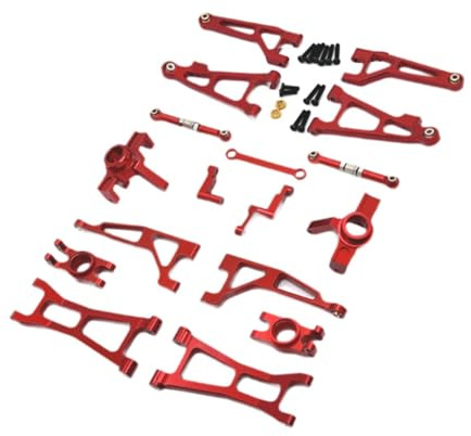 Baoblaze Kit di Modifica per Auto RC 1/16 - Accessori Professionali per Veicoli RC, Rosso