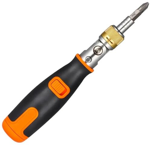 MASUNN 10 in 1 Hidden Batch Head Visseuse Multi-Angle Ratchet Screwdriver Set Multi-Function Screw Driver Kit