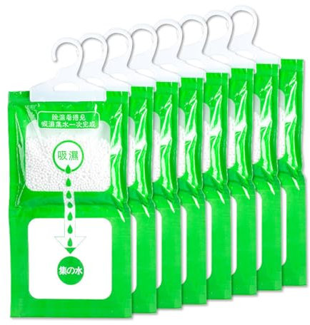 Scettar Umidificatore, deumidificatore antimuffa, granulato per cucina, bagno, armadio, auto, confezione da 8