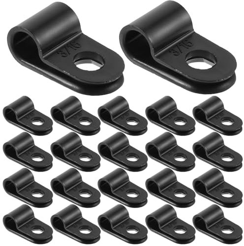 CHILDWEET 200stücke Kabelclip Für Lichtschlauch Und Ethernet-kabel Aus Pvc-material Wetterbeständig Für Außenbereich Und Innenbereich Einfach Zu Montieren Mit Schraubbefestigung