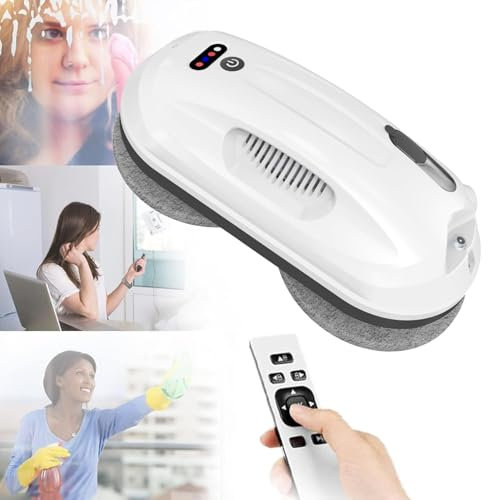 Window Cleaner Robot, Automatic Window Cleaning Robot with Water Spray, Electric Intelligent Cleaning Device Window Cleaner Smart Glass Cleaning