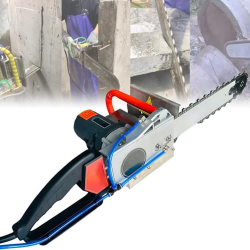 Mini tronçonneuse électrique portative pour mur, tronçonneuse à béton, coupe-mur à chaîne diamantée sans balais, pour mur de briques/béton armé/mur de ciment,480