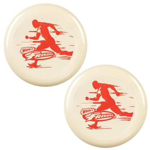 Wham-O Frisbee all Sport Disc 140g, 25.02cm, Impugnatura Resistente e Antiscivolo per Giochi all'aperto, Perfetto per Gli Sport di Squadra e Il Divertimento in Famiglia (81116-V1-2PACK)