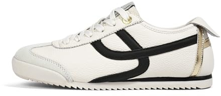 LUCKY STEP Zapatillas Ligeras Retro para Mujer - Diseño de Suela Fina Flexible y Malla Transpirable, Zapatos de Ocio para Caminar por la Ciudad y Hacer Deporte | Zapatillas ligeras para caminar, tenis, gimnasio, entrenamiento, clásicas, cómodas