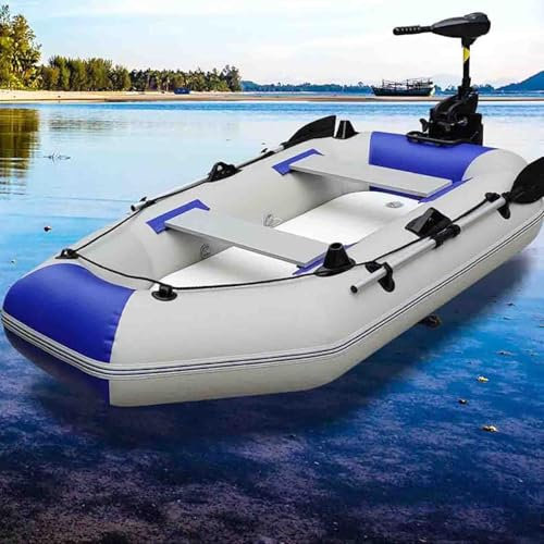 Professional Schlauchboot Tragbar Dauerhaft Paddelboot für Personen Sportboot Ruderboot Aufblasbares Boot Angelboot mit Aluboden,A,175x106cm