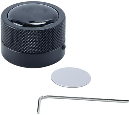Orivin Porte-craie de billard rond, outil pratique, accessoires de billard, mini étui magnétique pour pointes de craie, boîte ronde pour billard (noir)