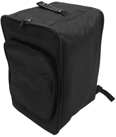 Schlagzeugrucksack für Cajon, Aufbewahrungstasche Schwarz | 1 Stück, Oxford Stoff mit Polyester und Baumwolle, Multifunktional mit Großem Stauraum Zufälliger Stil