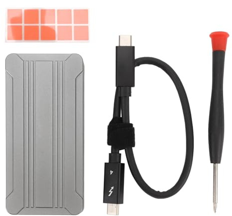 40Gbps M.2 NVME SSD Cinete USB 4.0 PCIe3.0x4 Cinete SSD Externa de Aluminio ASM2464 Chip para USB 3.2 3.1 Tipo C (HDD Interno no Incluido)