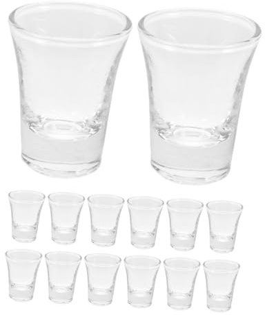 TOGEVAL 36pcs Glass Holy Communion Cups Reusable Tiny Chalice for Church Services Fits Standard Communion Trays Clear Sacred Drinkware Christian Supply