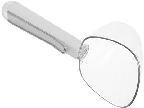 BAZEITFLOW Cuchara Medidora Reutilizable para Alimento de Perros y Gatos Plástico Resistente con Clip de Acero Inoxidable Diseño Ergonómico y Escala Precisa para Porciones Exactas