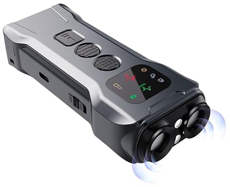 Dispositivos disuasorios de ladridos de perro P9 Smart Ultra Sonic Dispositivo anti ladridos con luces LED, tapón recargable para entrenamiento en interiores y exteriores, seguro y eficaz