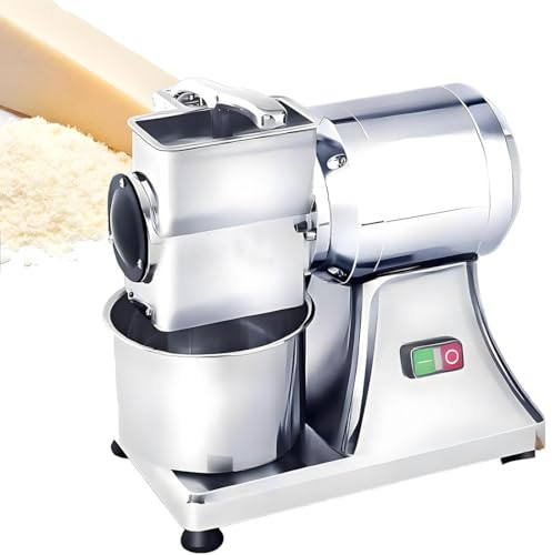 GJBMXSM Machine à Chapelure Professionnelle Électrique - Râpe Fromage et Broyeur Beurre Intégrés, 550W - Capacité 40kg/h - pour Boulangerie, Restaurant