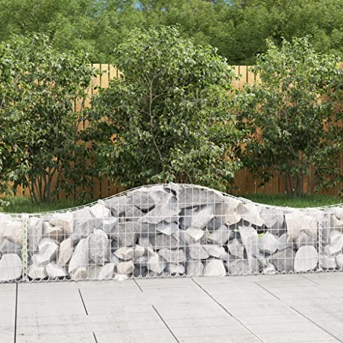 Cesti per gabbioni zincati, spessore del filo da 3,5 mm, come barriera decorativa da giardino con isolamento acustico, robuste pareti per gabbioni per pietre e ghiaie, resistenti alla corrosione per