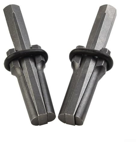 Jonikuper Juego de separadores de piedra de 7 piezas de 14 mm con cuñas y plumas para dividir hormigón, roca y granito, kit de herramientas manuales resistentes (SKU)