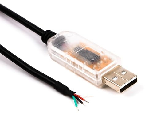 Dcaknri Convertidor de cable USB a serie RS485 con chip de 4 pines para PC, adaptador de controlador de iluminación de escenario de escritorio