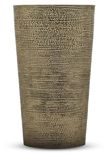 SG Traders Round Flower Pots Tall Modern Decorative Planter for Outdoor Use, Large Lightweight Durable Square Planter for Home, Office, Garden, Patio & Balcony Plants (42cm x 23cm)
