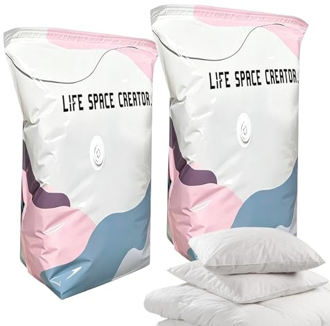Sacchetti sottovuoto da viaggio – per bagagli, compressione da viaggio, senza pompa, da imballaggio, sacco a compressione per abbigliamento, di imballaggio riutilizzabile