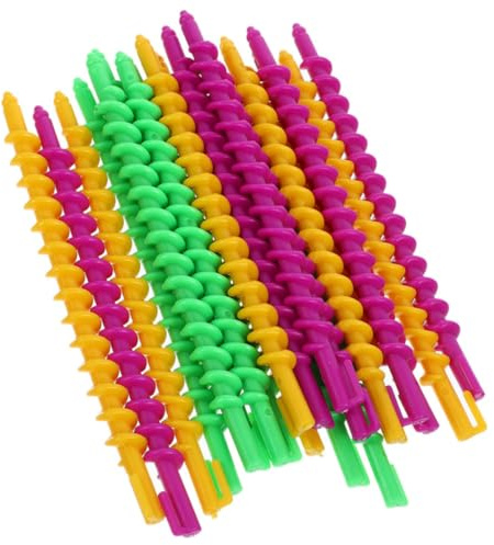 Lurrose Kit bigoudis en spirale 40 pièces ABS pour cheveux longs - Protège santé capillaire - Usage personnel et salon coiffure Couleur Aléatoire
