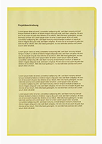 Soennecken Sichthülle 1512 DIN A4 PP gelb 100 St./Pack.
