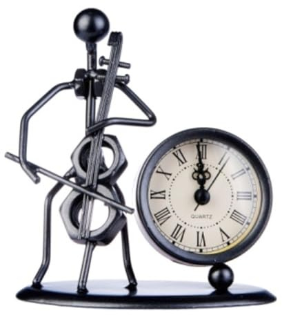 Gewa 980704 Sculpture avec horloge Motif Violoncelle