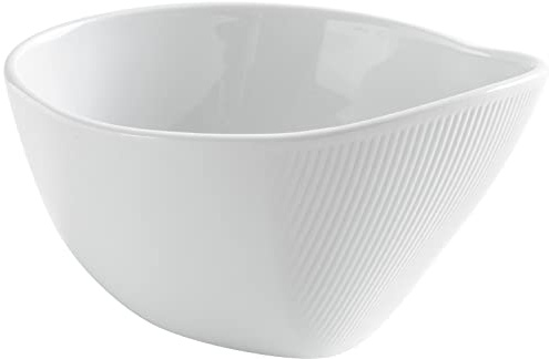 KAHLA 026911A90002C O - The better place Schale oval 0,35 l weiß ovale Suppenschale, hochwertige Schüssel aus Porzellan, Schale mit Relief, Müslischale, Kompottschale, Fine Dining Geschirr