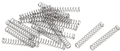 sourcingmap 20 Stück Druckfedern 0.3mmx3mmx20mm 304 Edelstahl Silber