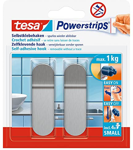 tesa Powerstrips Hooks S metal