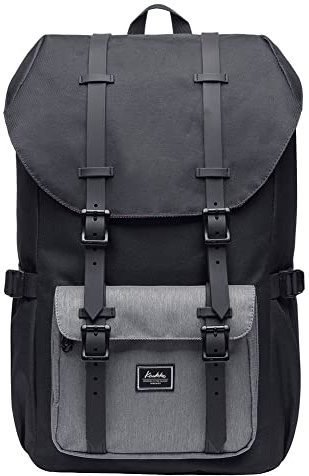 KAUKKO Ep5 Rucksack für Herren, Schwarz und Grau-5, one size, Tagesrucksa