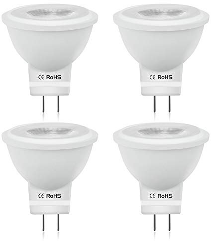 Bonlux GU4 MR11 LED 12V lampade 3W faretto bianco freddo 6000K faretto sostituisce 35W riflettore lampada lampada ad incandescenza 350lm punto luce angolo del fascio 38 ° (4 pezzi)