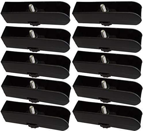 AERZETIX: 10x Pied Patin vérin de Panneau Bois Particules aggloméré mélaminé MDF osb Ajustable réglable (18mm)