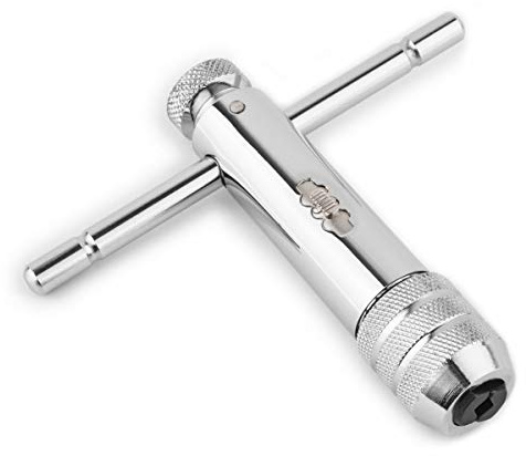 Gunpla Porte-Taraud à Cliquet et Poignée Réglables M5 – M12 Clé à Fileter Main Machine Vis à Cliquet en T Filetage de Taraudage en T Prise Métrique Outil Taraudeur
