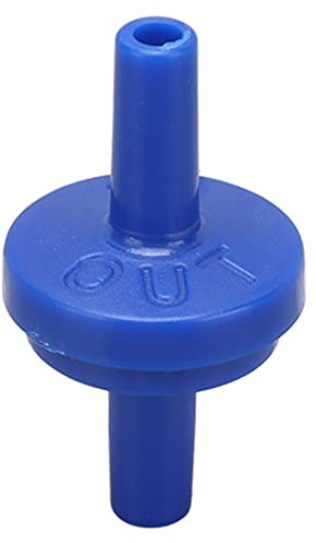 Fafeicy 10 Stück PP 1-Wege-Rückschlagventil, Durchscheinendes Turm-Wasserabsperrventil, Unidirektionaler Widerhaken, kein Rückflussventil, Ozon, Tauchpumpen (4mm blue)