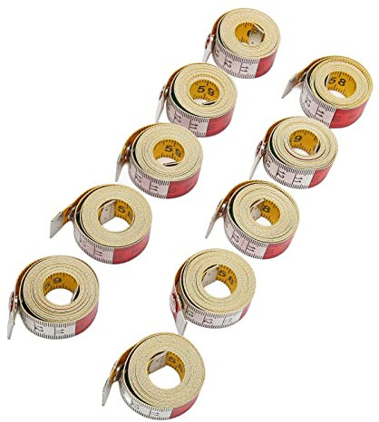 10 Stück Maßband für Körper, 60 Zoll 150 Cm, Doppelseitig, Buntes, Weiches Maßband, Nähen, Messlineal für Körper, Stoff, Nähen, Schneider, Stoff, Stricken, Heimhandwerk