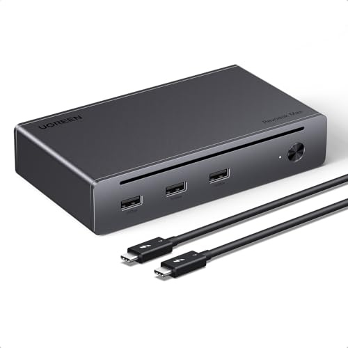 UGREEN Thunderbolt 4 Dock, Revodok Max 208 (8-in-1), Single 8K or Dual 4K@60Hz Display, 85W Charging, 4x 40Gbps Thunderbolt 4, 3x 10Gbps USB-A, 1000Mbps Ethernet, Compatible for Mac and Windows PC