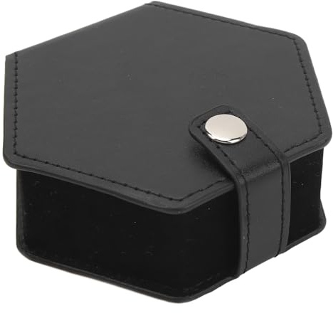 Tärningsförvaringsfodral, PU-läderskyddande DND-tärningsfodral Dice Organizer Box med Mjuka Svampspår, Bärbart Tärningshållarfodral för Tärningsspel för Resor