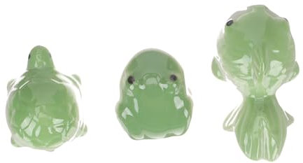 BESPORTBLE 9stücke Teiliges Keramische Schwimmende Aquarium-Dekorationen Handbemalte Schildkröten Und Frösche Für Aquarien Und Teiche Langlebig Und Leicht Für Kreative
