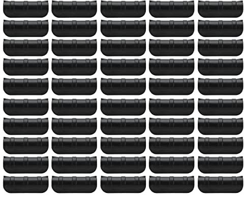 Niiyen 50PCS 10cm Gewächshaus Klemme ABS Gartenarbeit Clips Gartenrahmen Rohr Kit Gartennetz Zubehör Für Garten Bauernhof(Schwarz)