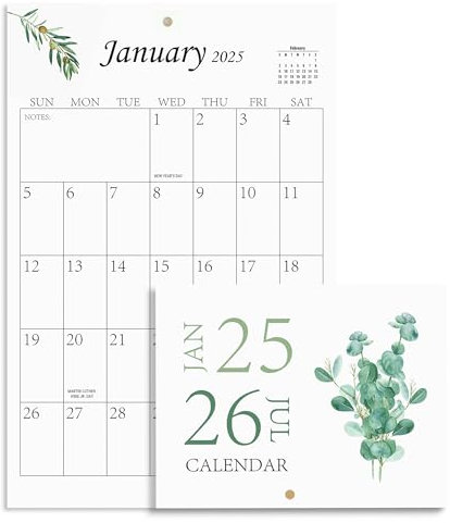 Großer Wandkalender 2024–2025, großer Wandkalender von Juni 2024 bis Dezember 2025, Jumbo-Wandkalender mit großem Raster, 58,4 x 38,1 cm, perfekt für die Planung von Heimbüros