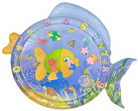 Wassersensorische Spielmatte für Katzen, Wasserspielmatte, sensorisches Spielzeug, mit Wasser befüllbare Katzen- und Hunde-Kühlmatte für langweilige Indoor-Katzen, selbstspielende Matte, interaktives