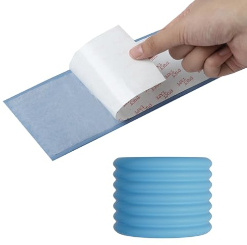 MZQMK Isolierstärke Blau Schutzschlauch Heizungsrohr, Rohrisolierung Selbstklebend, Regensichere Isolierung, Zugluftstopper Für Türen Schallschut, Rohr Pole Wrap Für Winter(B)