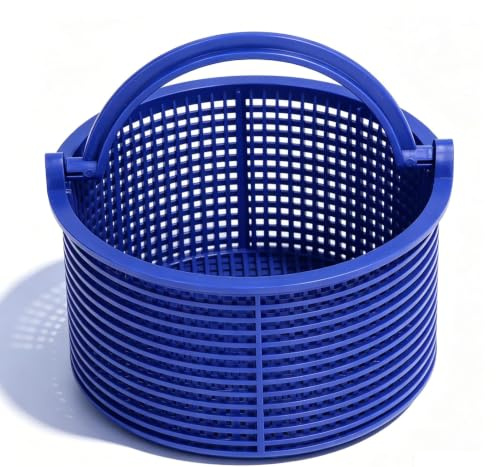 Jwthee Schwimmbad-Filterkorb, Schwimmbad-Ersatz-Skimmerkorb, Pool-Skimmerkorb,Schwimmbecken-Filterkorb,Skimmer - Chlorbeständiger Filterkorb mit Griff zur effizienten Poolreinigung,Durchmesser: 14cm